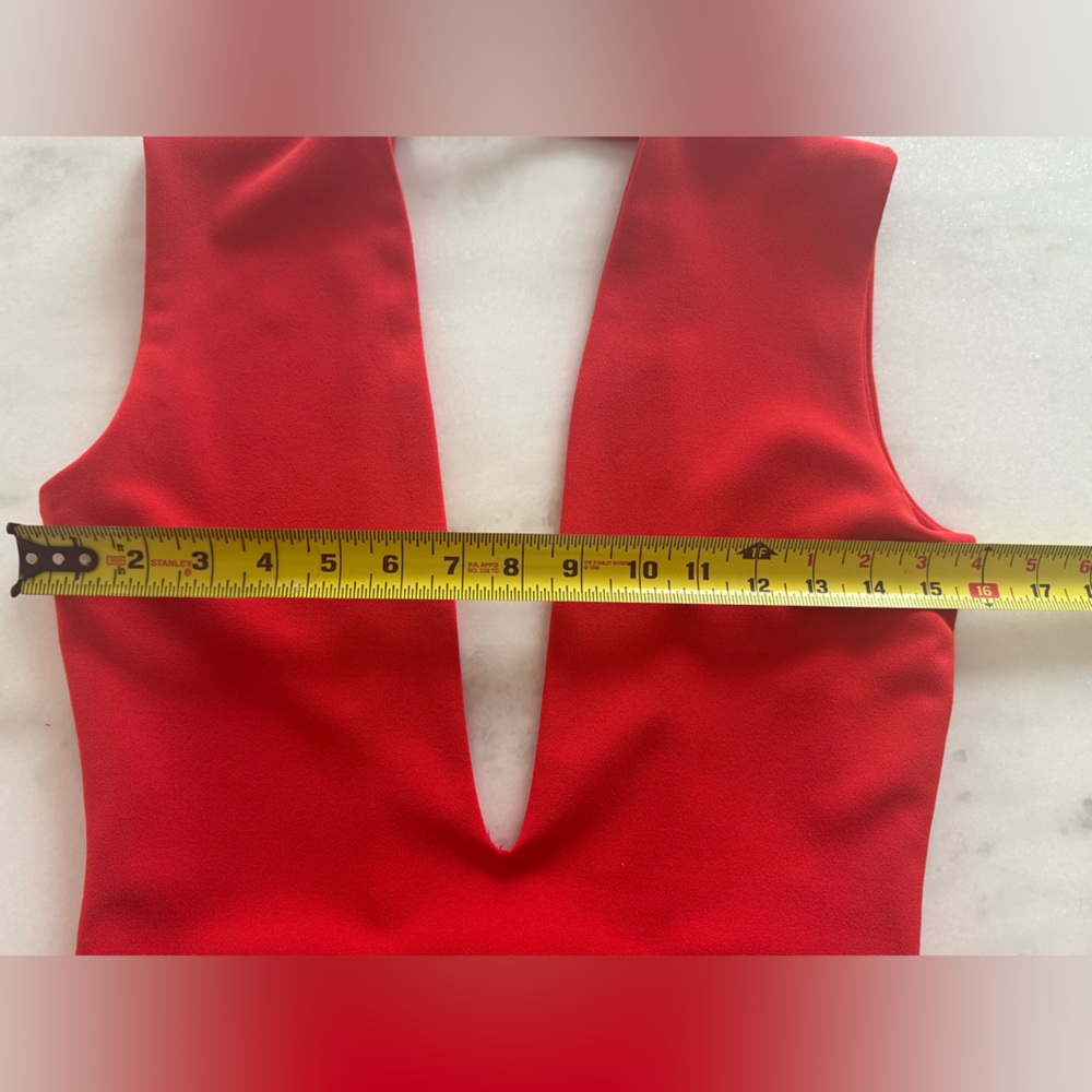 Solace London Red Backless Dress Size 6 - Picture 7 of 9